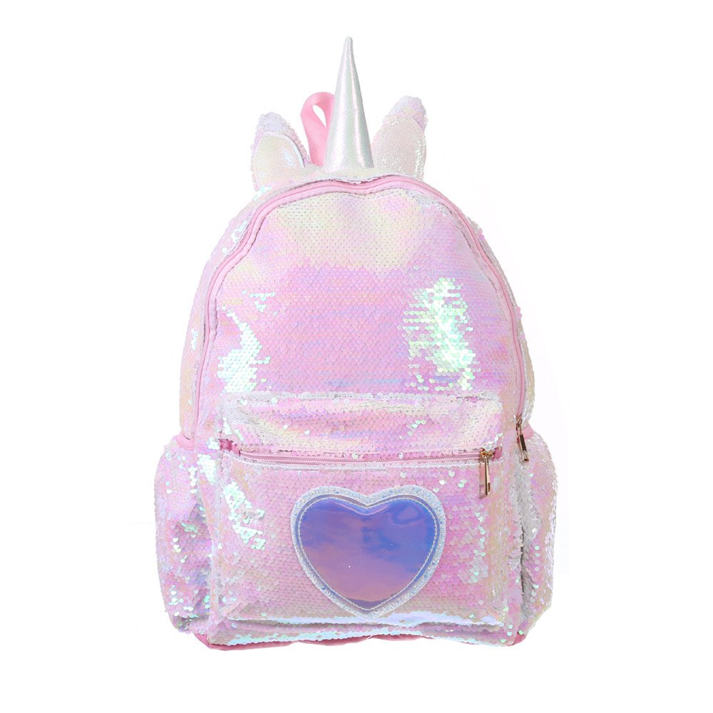 Pink Unicorn large capacity sequence back pack - Leenababies