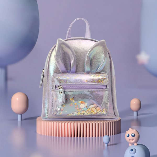 Bunny Ears Mini Backpack purple