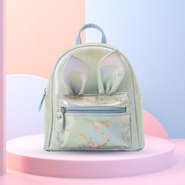 Bunny Ears Mini Backpack green