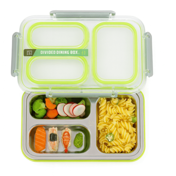 GREE Stainless Steel 3-Compartment Lunch Box (1.2L)