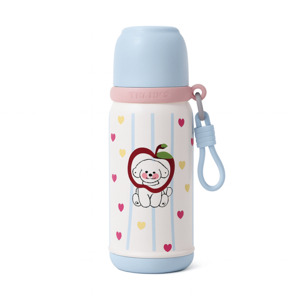 blue Playful Pals 500mL Vacuum Flask