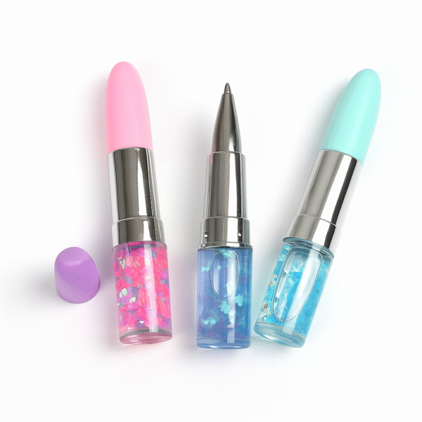 Lipstick Glitter Pens – 4 Color Set