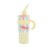 yallow kawaii pastel insulated tumbler 1.2L (with flower straw lid) (Copy)