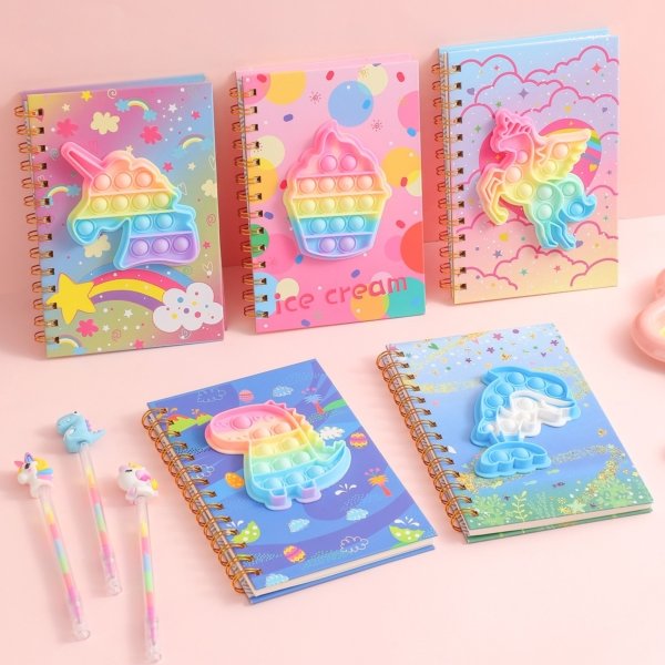 Rainbow Pop It Notebook