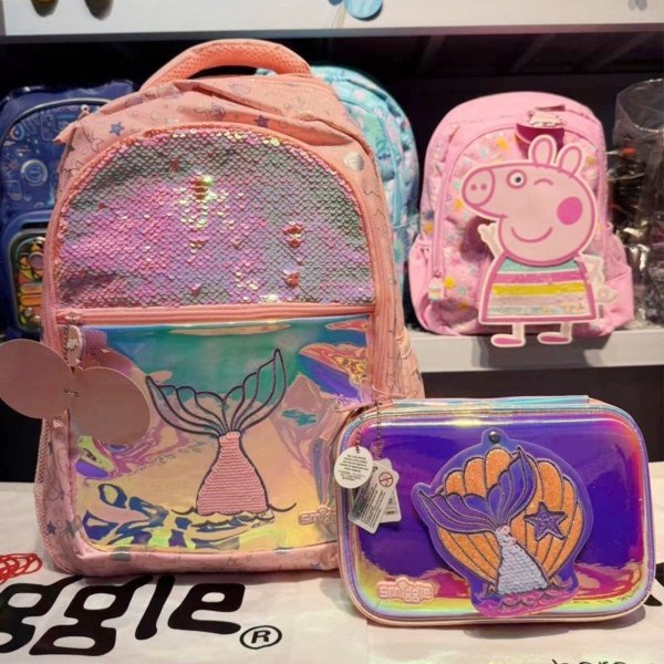 Mermaid Shine Large Backpack Set with Pencil Case