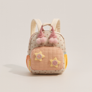 Sunny Pom-Pom Toddler Backpack