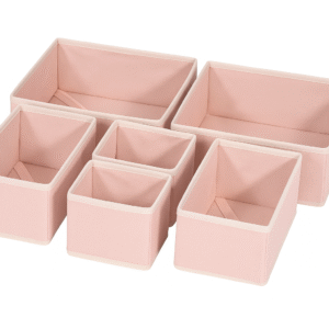 NeatNest Foldable Drawer Organizer Set – 6 Pieces