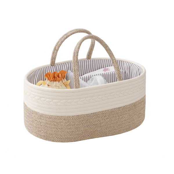 Woven Baby Essentials Storage Caddy