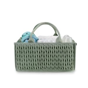 Nursery Diaper Caddy – Large (Green)