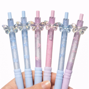 Crystal Butterfly Gel Pen Set (4-Piece)