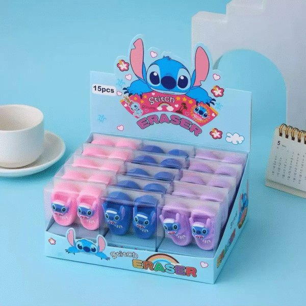 Cute Character Mini Eraser – Pink