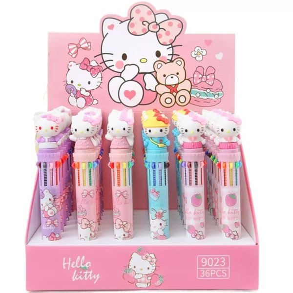 Hello Kitty 10 Multi-Colour Ball Pen (Single Piece)