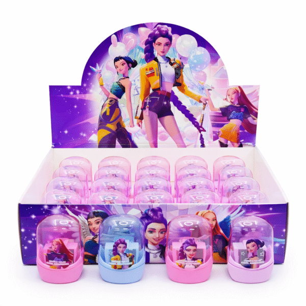 K-pop Demon Hunter Double-Hole Pencil Sharpener with Shavings Container (Single Piece)