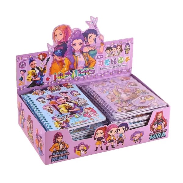 K-pop Demon Hunter Sticker Notebook (Single Piece)