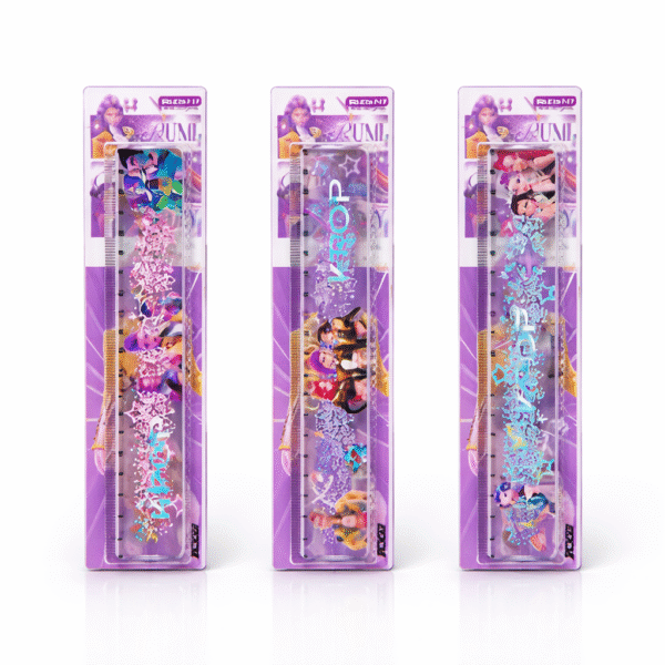 K-pop Glitter Character Ruler Set (Single Piece)