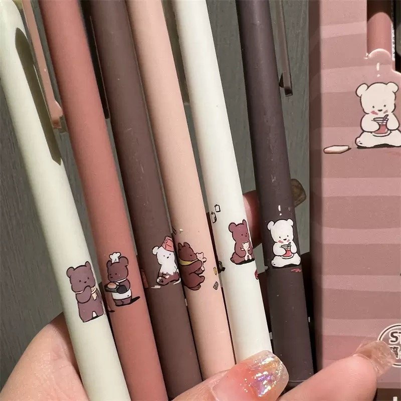 Little Bear Neutral Tone Gel Pens (Pack of 6)1