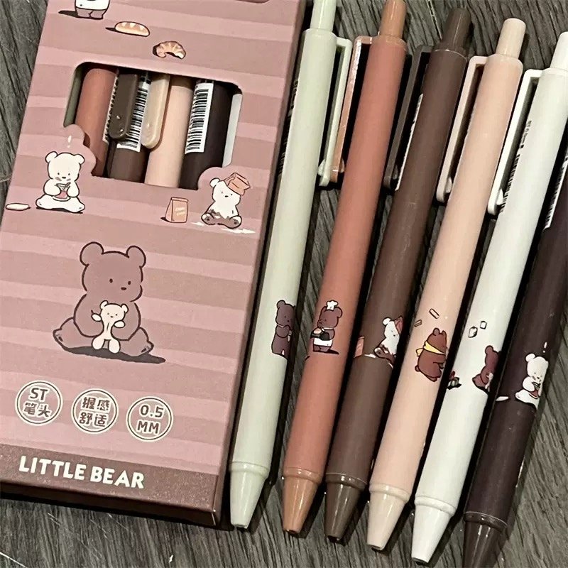 Little Bear Neutral Tone Gel Pens (Pack of 6)2