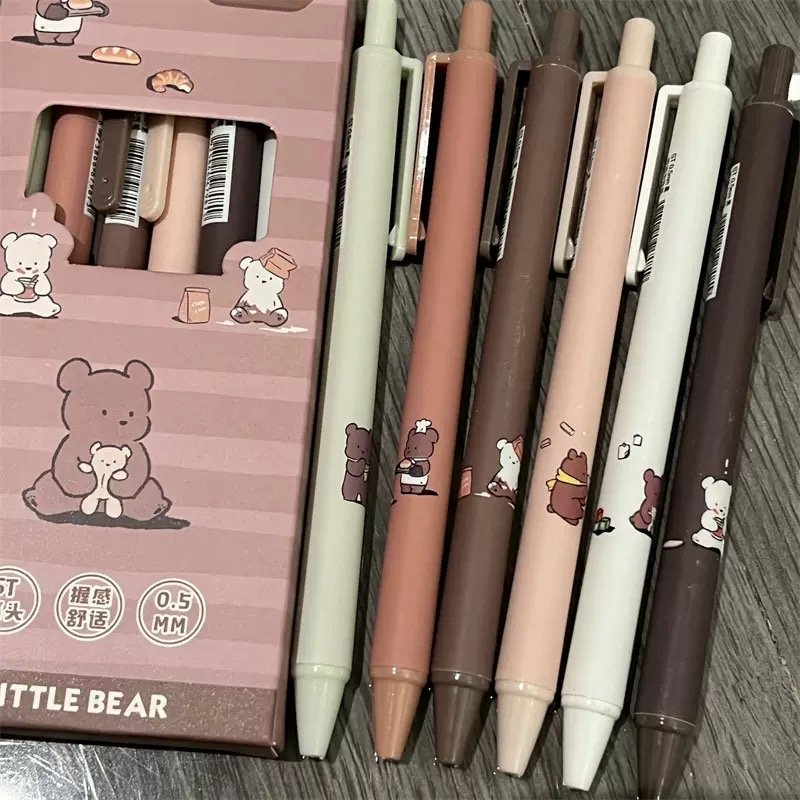 Little Bear Neutral Tone Gel Pens (Pack of 6)5