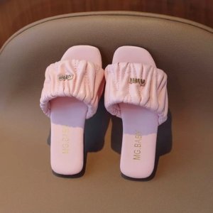 MG Baby Quilted Comfort Slides – Blush Pink