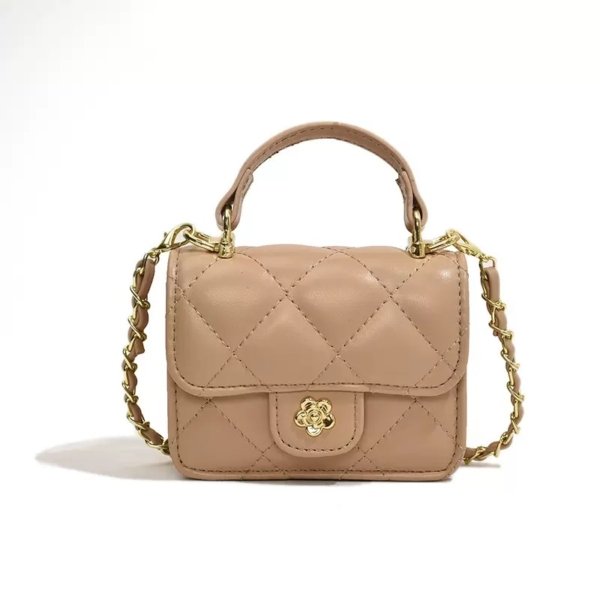 Brown Mini Luxe Stitch Crossbody Bag