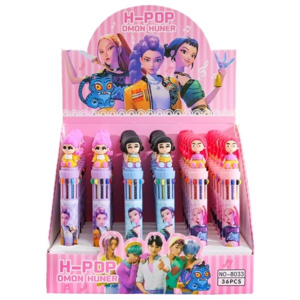 Multi-Color Cartoon Ball Pen (Single Piece)