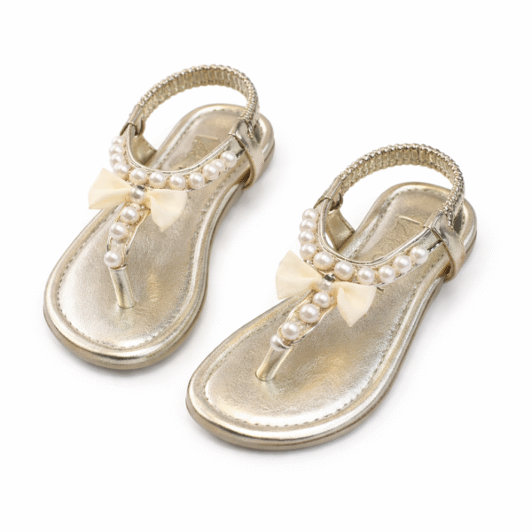 Pearl Bow Princess Sandals