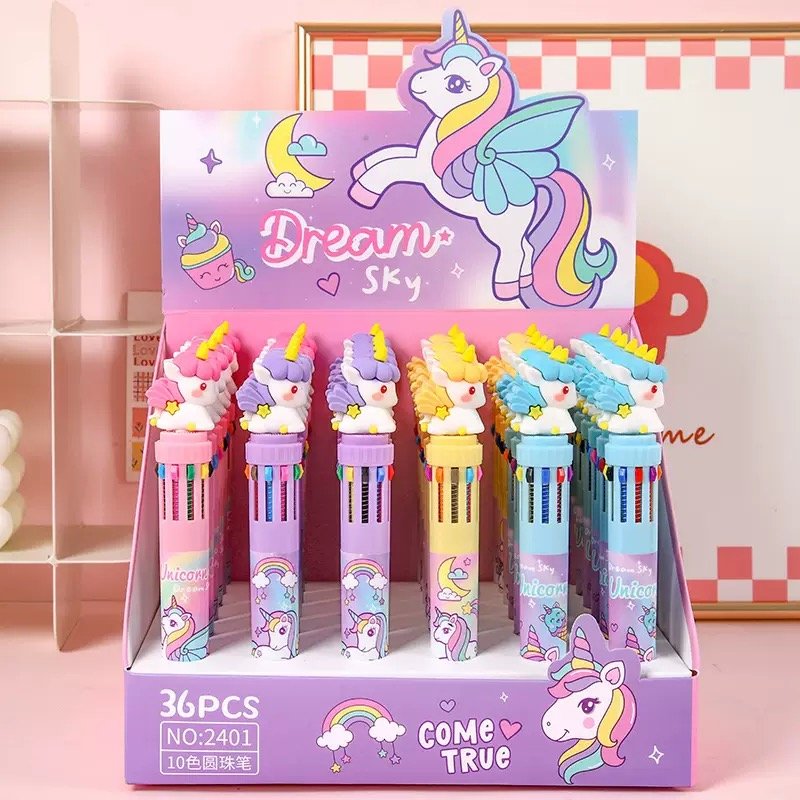 Unicorn Multi-Colour Ball Pen (Single Piece)4