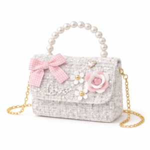 Silver Pearl Bloom Mini Bag