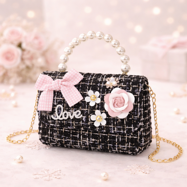 Black Pearl Bloom Mini Bag