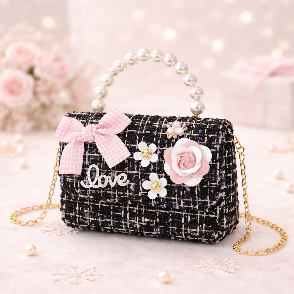 Baby Pink Pearl Bloom Mini Bag6