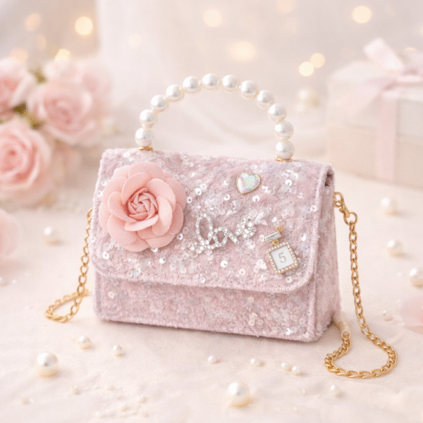 Blush Pearl Blossom Mini Bag