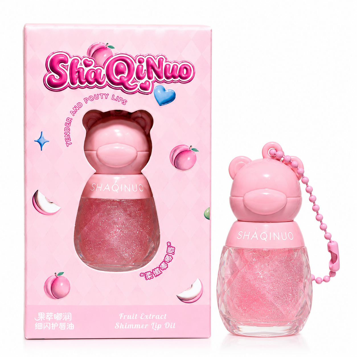 Bear Charm Glitter Lip Oil Collection1