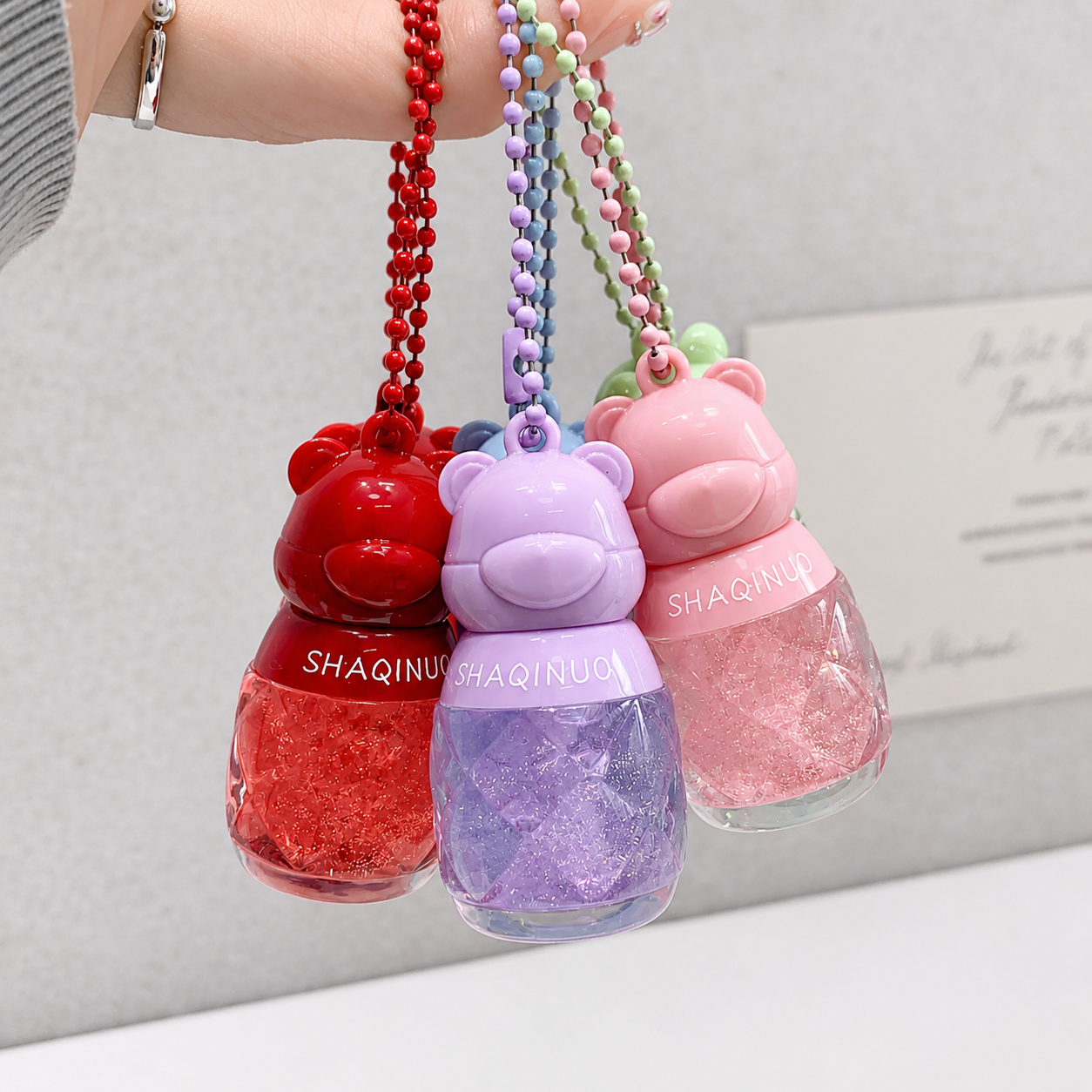 Bear Charm Glitter Lip Oil Collection2