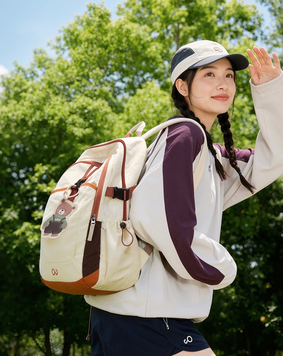 Classic Everyday Backpack & Matching Tote Bag Set (45.5 cm)1