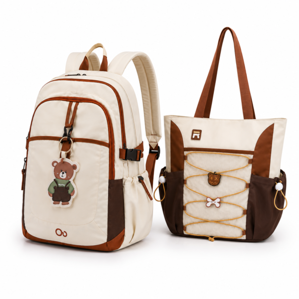 Classic Everyday Backpack & Matching Tote Bag Set