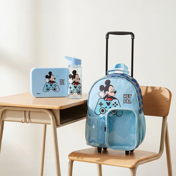 Disney Mickey Mouse 3-Piece School Trolley Bag Set