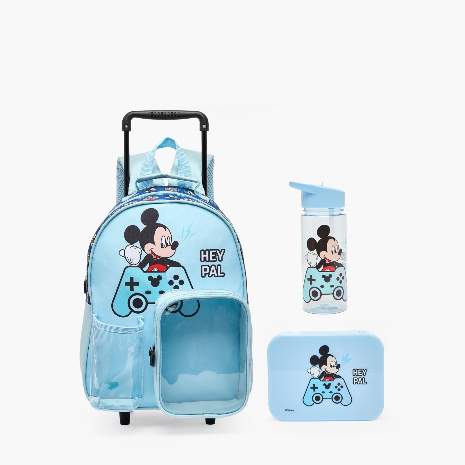 Disney Mickey Mouse 3-Piece School Trolley Bag Set 2
