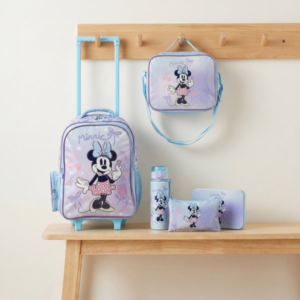 Disney Minnie Mouse 5-Piece School Trolley Bag Set