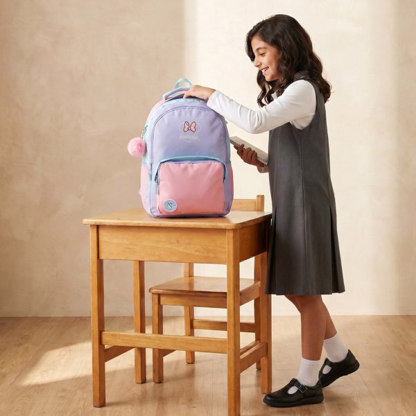Disney Minnie Mouse Print 3-Piece School Backpack Set