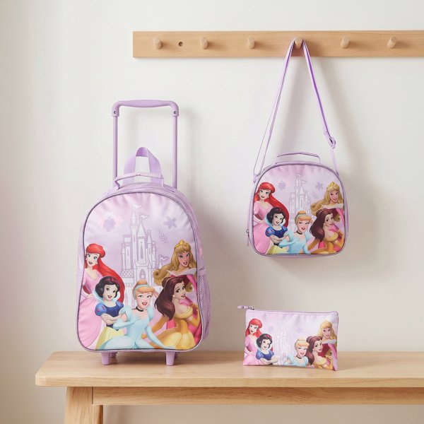 Disney Princess 3-Piece School Trolley Bag Set