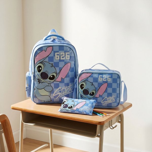 Disney Stitch 3-Piece School Backpack Set