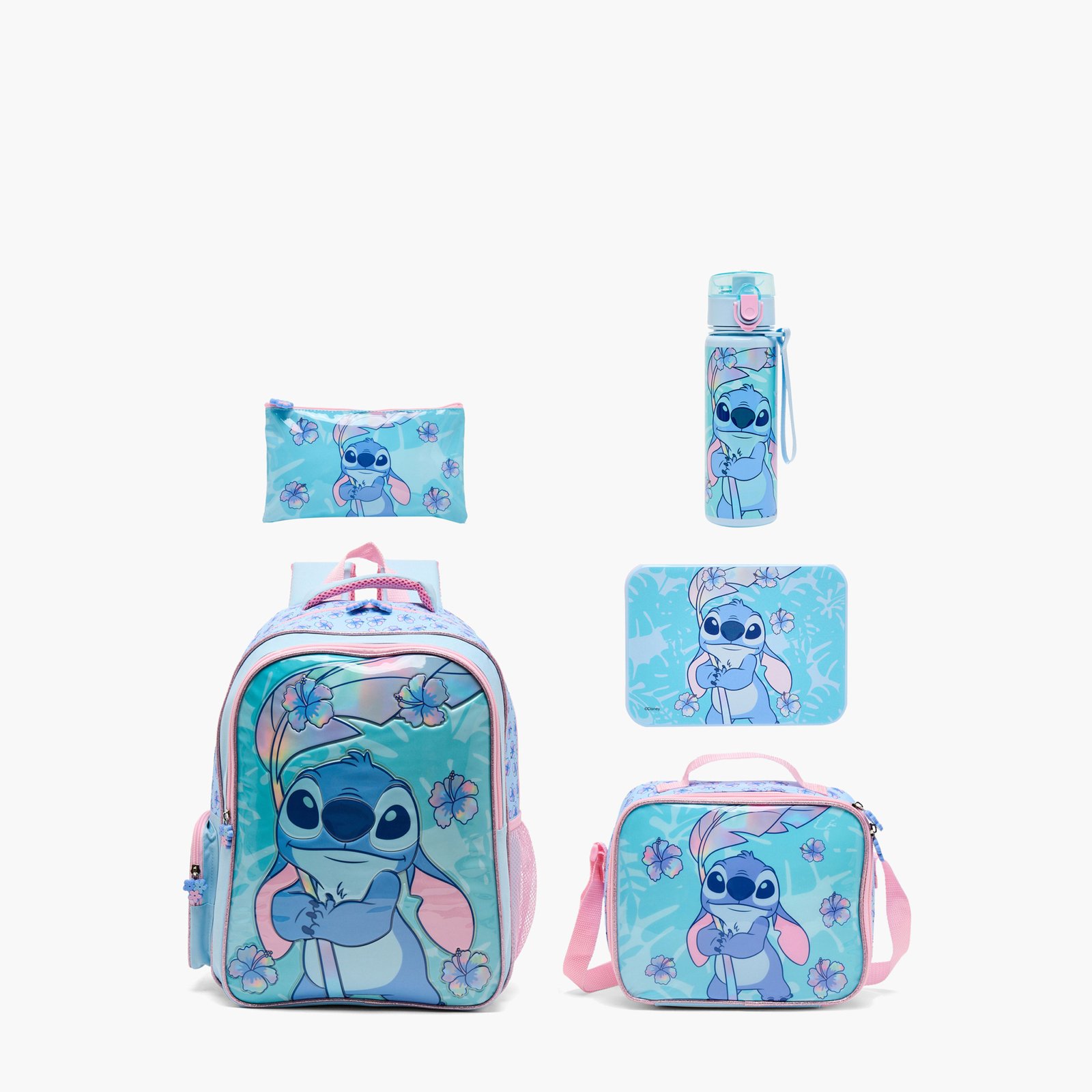 Disney Stitch 5-Piece School Backpack Set2
