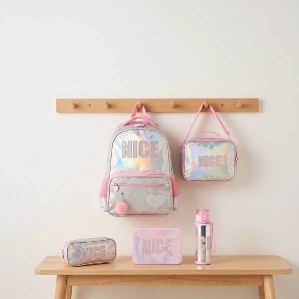 Juniors Printed 5-Piece School Backpack Set