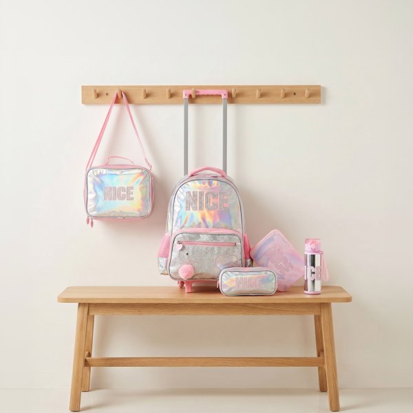 Juniors Printed 5-Piece Trolley School Backpack Set