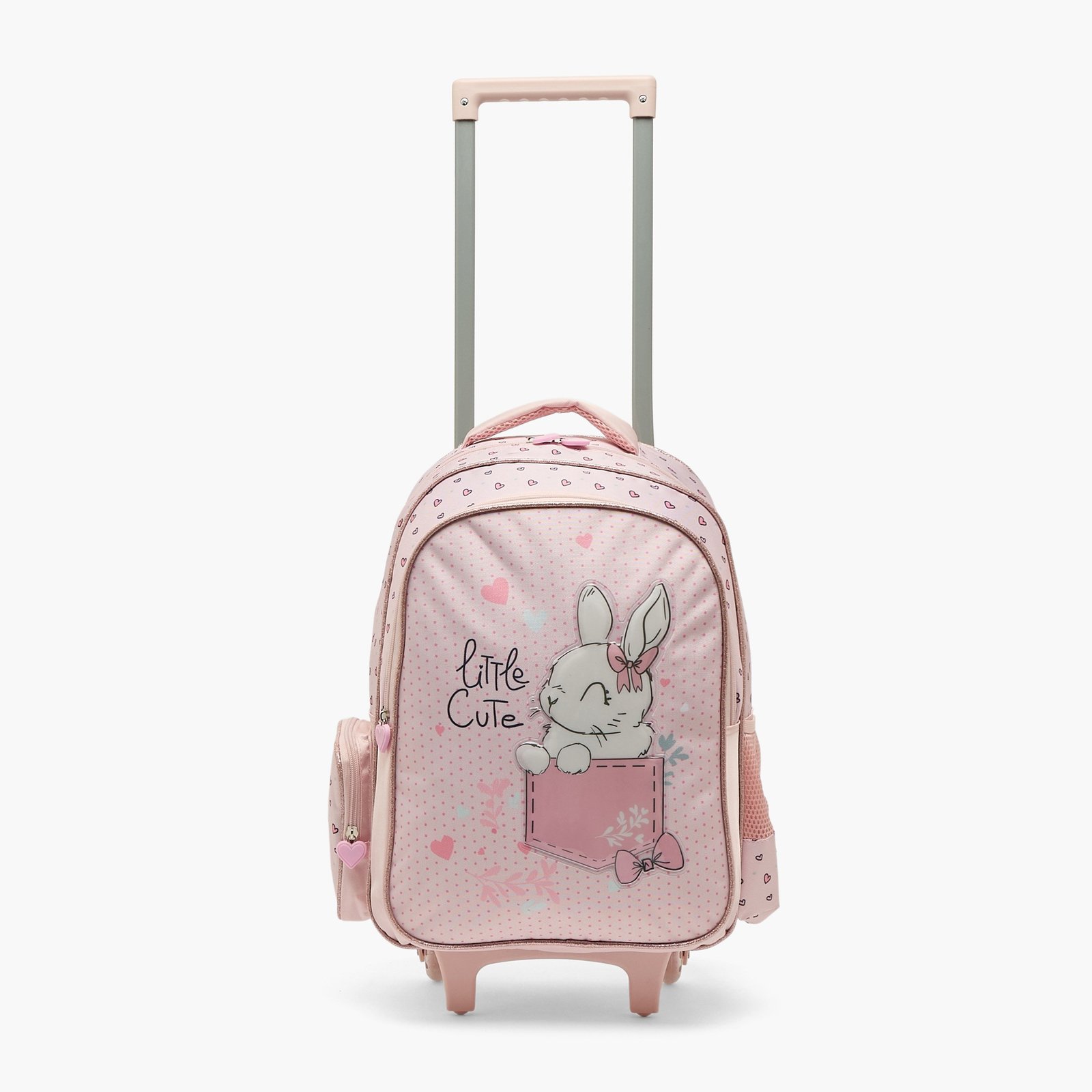 Juniors Rabbit Print 3-Piece School Trolley Bag Set3