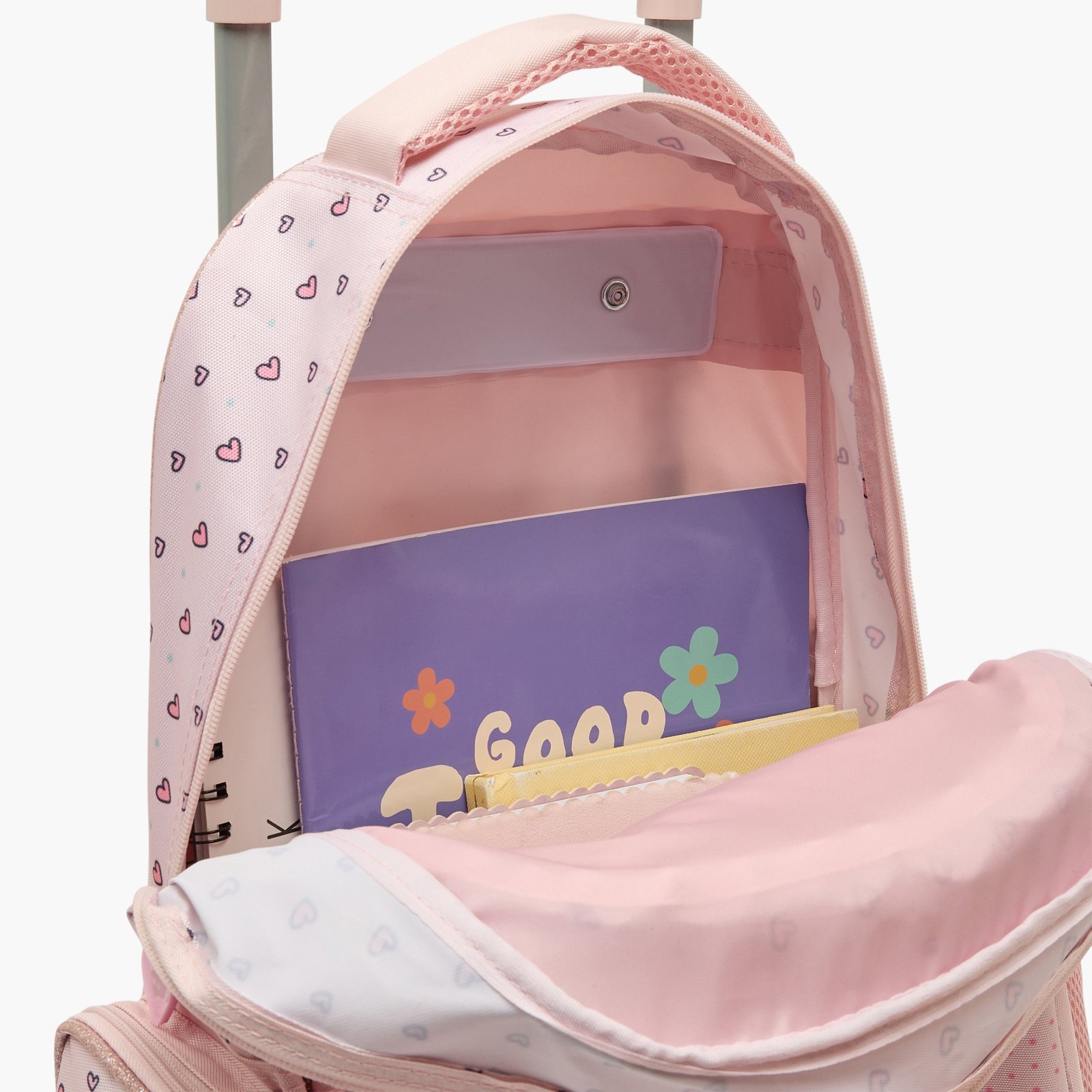 Juniors Rabbit Print 3-Piece School Trolley Bag Set6