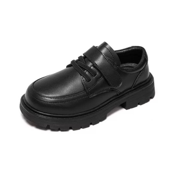 Kids’ Classic Black Velcro School Shoes