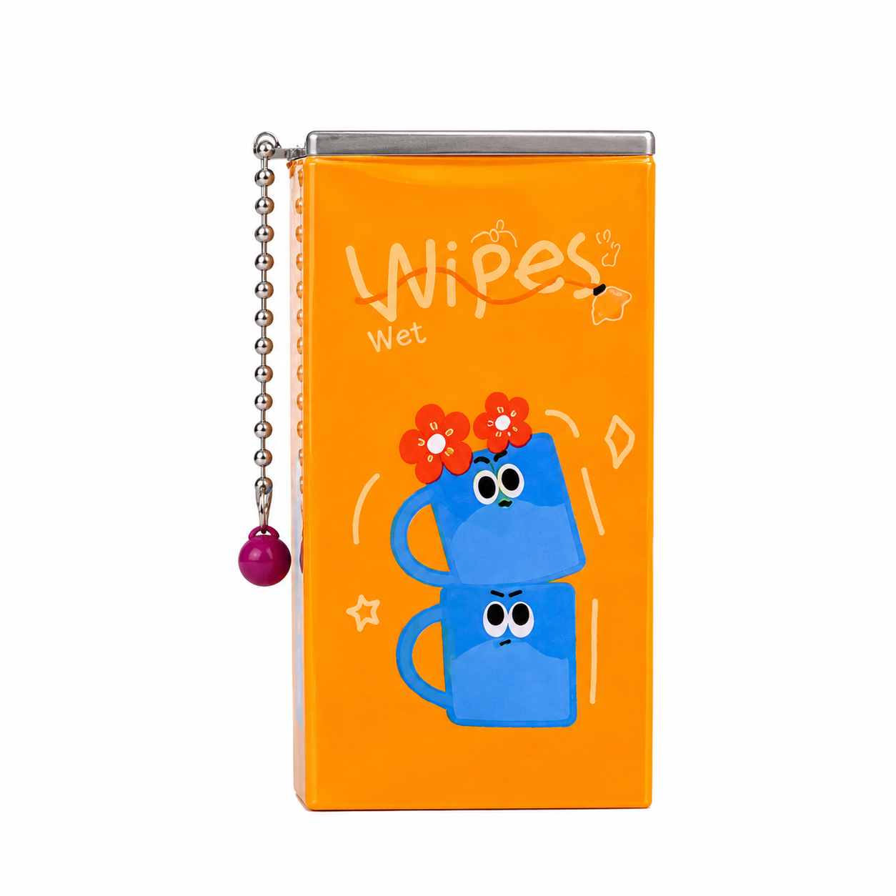 Mini Cartoon Wet Wipes Case with Refillable Wipes2
