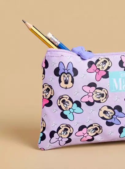 Minnie Mouse Print 5-Piece Trolley Backpack Set12
