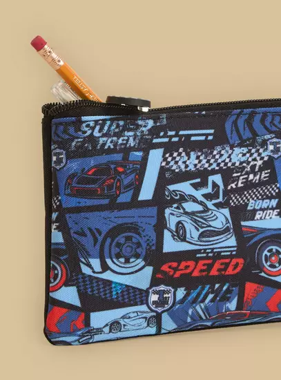 Racing Print 5-Piece Trolley Backpack Set10